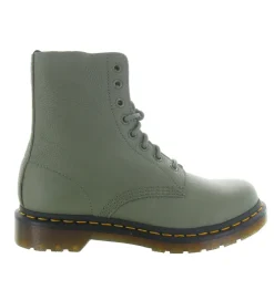 bottines et boots - Casual - femme - Cuir - Kaki - Doc martens