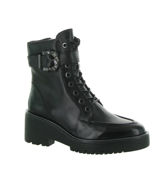 bottines et boots - Casual - femme - Cuir - Noir - Regarde le ciel...