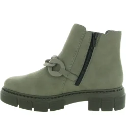 bottines et boots - Casual - femme - Synthétique - Kaki - Rieker