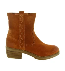 bottines et boots - Casual - femme - Nubuck - Orange - Minka design