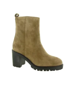 bottines et boots - Casual - femme - Nubuck - Taupe - Alpe