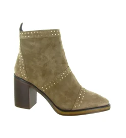 bottines et boots - Casual - femme - Nubuck - Taupe - Alpe