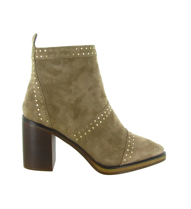 bottines et boots - Casual - femme - Nubuck - Taupe - Alpe