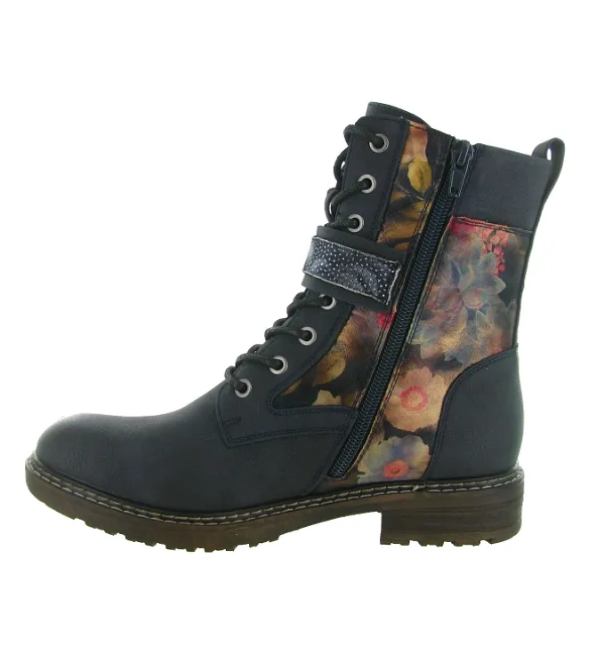 bottines et boots - Casual - femme - Synthétique - Bleu - Rieker