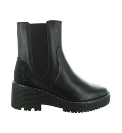 bottines et boots - Casual - femme - Cuir - Noir - Regarde le ciel...