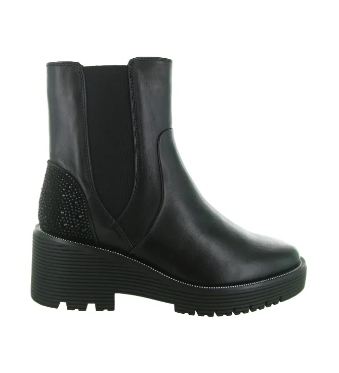 bottines et boots - Casual - femme - Cuir - Noir - Regarde le ciel...