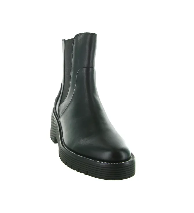 bottines et boots - Casual - femme - Cuir - Noir - Regarde le ciel...