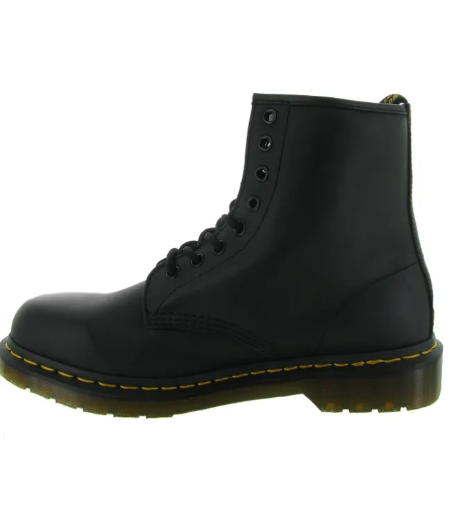 bottines et boots - Casual - homme - Cuir - Noir - Doc martens