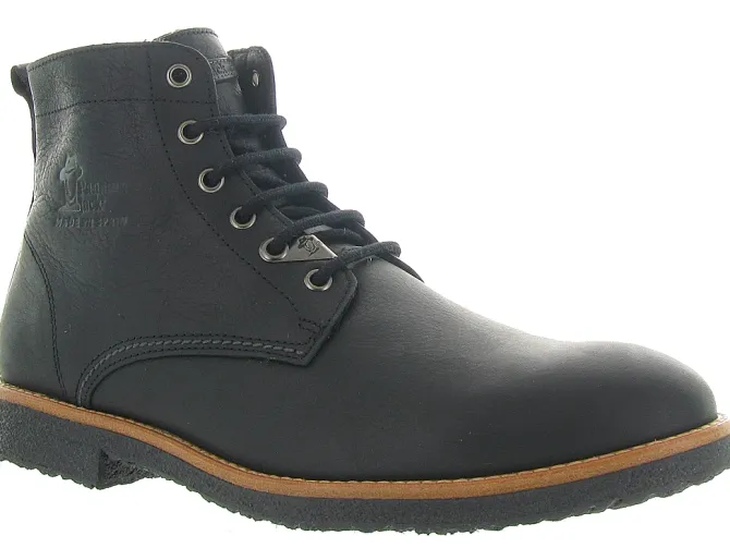bottines et boots - Casual - homme - Cuir - Noir - Panama jack