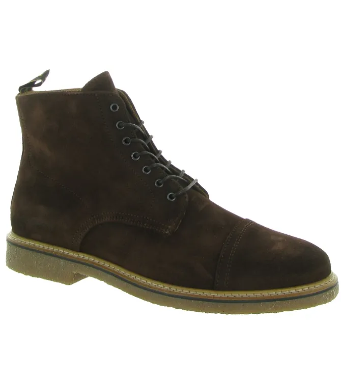 bottines et boots - Casual - homme - Nubuck - Marron - Schmoove