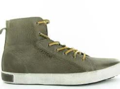 bottines et boots - Casual - homme - Cuir - Gris - Black stone