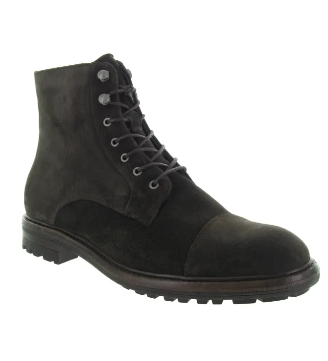 bottines et boots - Casual - homme - Nubuck - Marron - Black stone