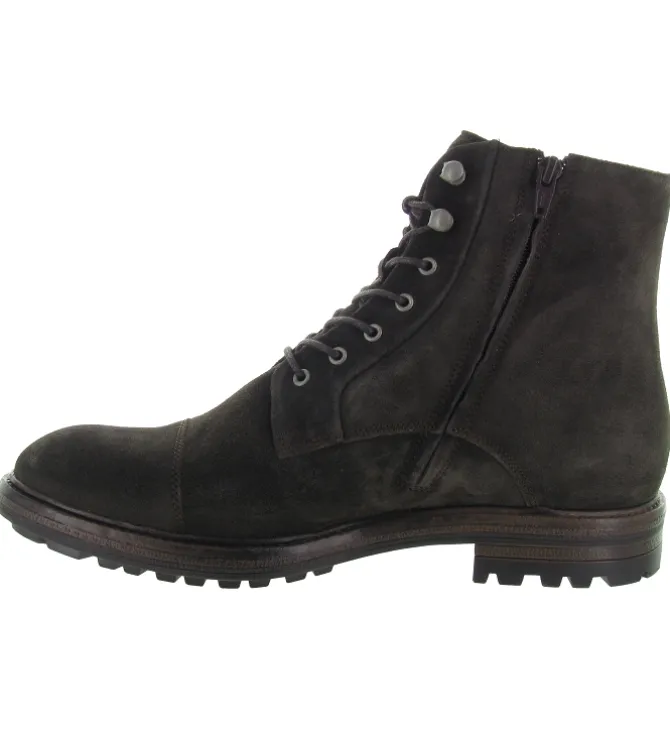 bottines et boots - Casual - homme - Nubuck - Marron - Black stone