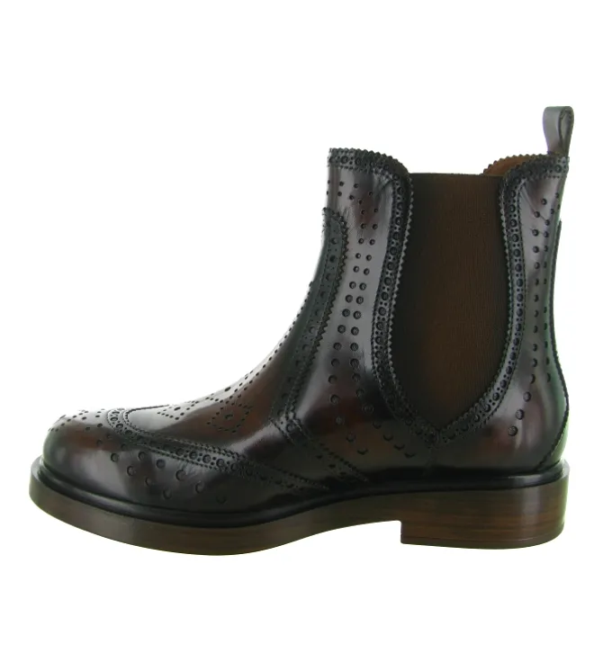 bottines et boots - Chelsea - femme - Cuir - Marron - Pons quintana