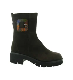 bottines et boots - Chelsea - femme - Nubuck - Marron - Softwaves