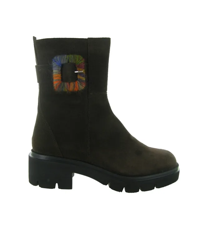 bottines et boots - Chelsea - femme - Nubuck - Marron - Softwaves