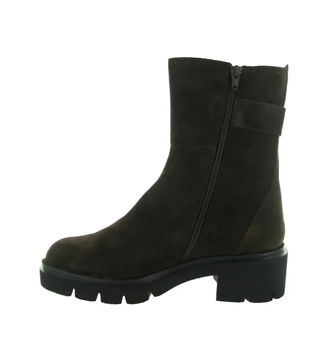 bottines et boots - Chelsea - femme - Nubuck - Marron - Softwaves