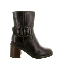 bottines et boots - Chelsea - femme - Cuir - Marron - Softwaves
