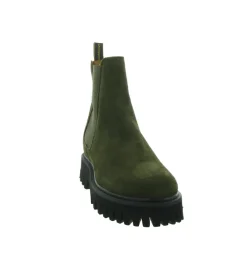bottines et boots - Chelsea - femme - Cuir - Kaki - Schmoove