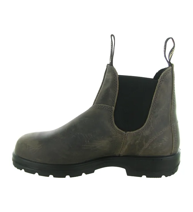 bottines et boots - Chelsea - femme - Nubuck - Marron - Blundstone