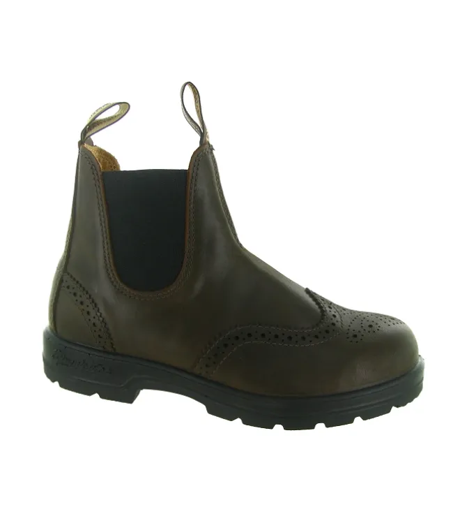bottines et boots - Chelsea - femme - Nubuck - Marron - Blundstone