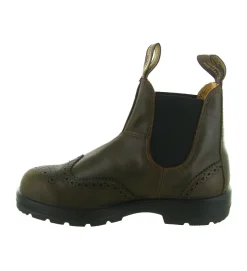 bottines et boots - Chelsea - femme - Nubuck - Marron - Blundstone