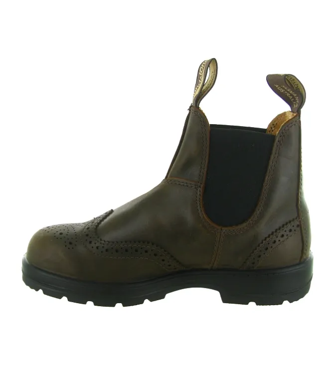 bottines et boots - Chelsea - femme - Nubuck - Marron - Blundstone