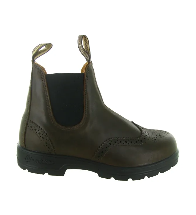 bottines et boots - Chelsea - femme - Nubuck - Marron - Blundstone