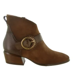 bottines et boots - Chelsea - femme - Cuir - Marron - Hispanitas