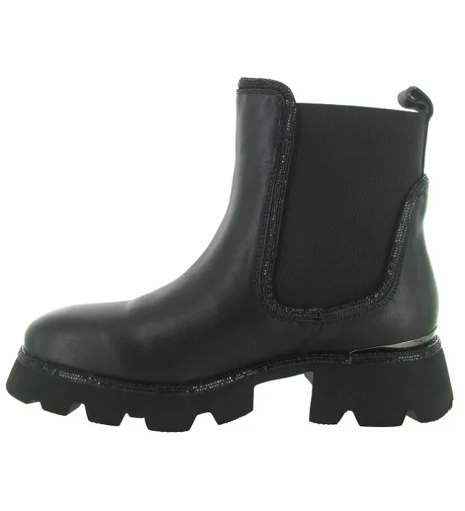 bottines et boots - Chelsea - femme - Cuir - Noir - Alma en pena