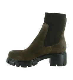 bottines et boots - Chelsea - femme - Nubuck - Marron - Fruit