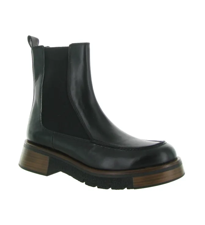 bottines et boots - Chelsea - femme - Cuir - Noir - Pons quintana