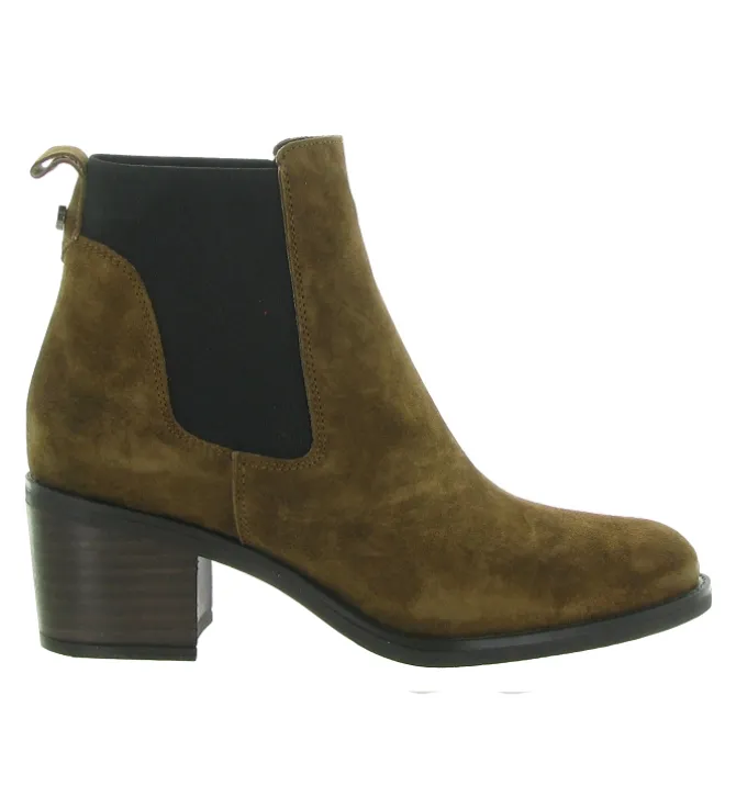 bottines et boots - Chelsea - femme - Nubuck - Marron - Alpe