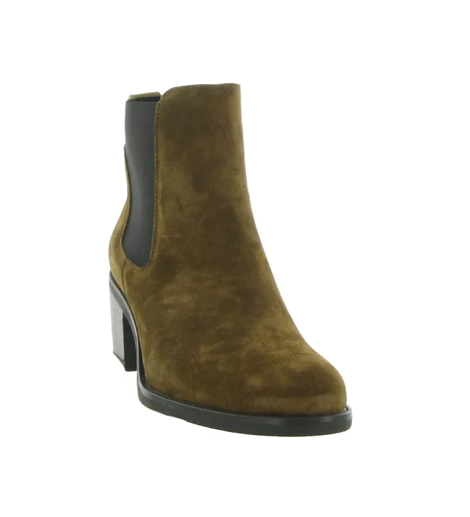 bottines et boots - Chelsea - femme - Nubuck - Marron - Alpe