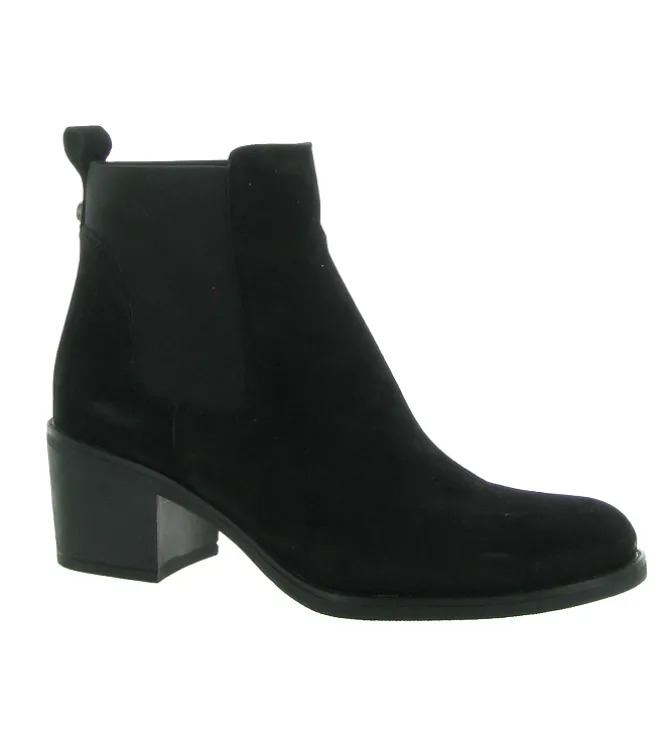 bottines et boots - Chelsea - femme - Nubuck - Noir - Alpe