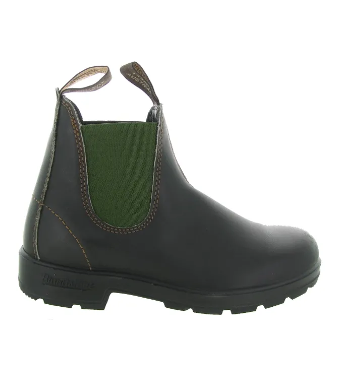 bottines et boots - Chelsea - femme - Cuir - Kaki - Blundstone