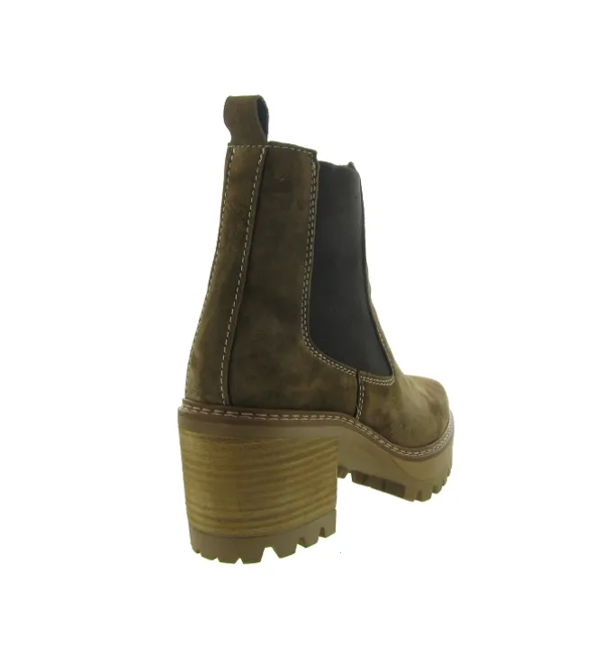bottines et boots - Chelsea - femme - Nubuck - Marron - Alpe