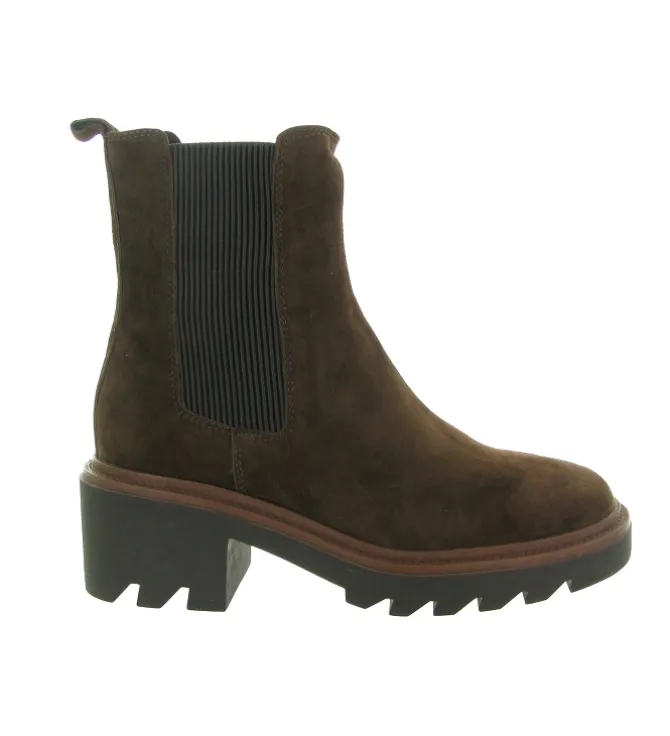 bottines et boots - Chelsea - femme - Nubuck - Marron - Bibi lou