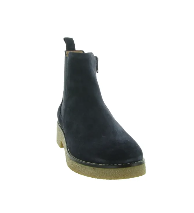 bottines et boots - Chelsea - femme - Cuir - Bleu Marine - Unisa