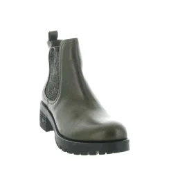 bottines et boots - Chelsea - femme - Cuir - Kaki - Minka design