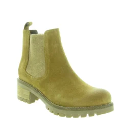 bottines et boots - Chelsea - femme - Cuir - Jaune - Minka design