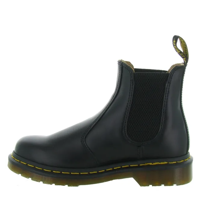 bottines et boots - Chelsea - femme - Cuir - Noir - Doc martens