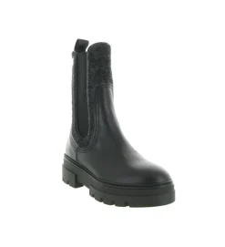 bottines et boots - Chelsea - femme - Cuir - Noir - Tommy hilfiger