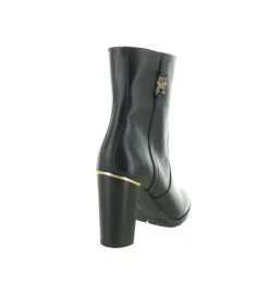 bottines et boots - Chelsea - femme - Cuir - Noir - Tommy hilfiger