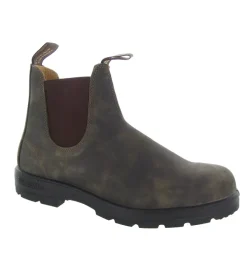 bottines et boots - Chelsea - homme - Cuir Gras - Marron - Blundstone