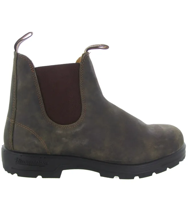 bottines et boots - Chelsea - homme - Cuir Gras - Marron - Blundstone