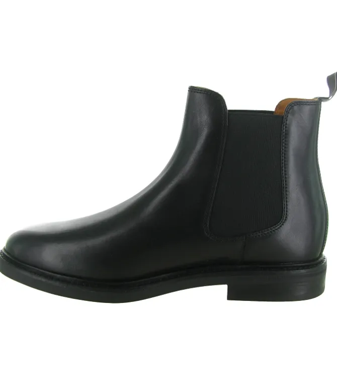 bottines et boots - Chelsea - homme - Cuir - Noir - Ralph lauren