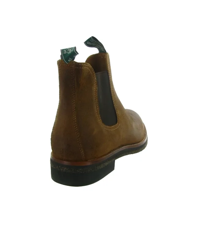 bottines et boots - Chelsea - homme - Nubuck - Marron - Ralph lauren