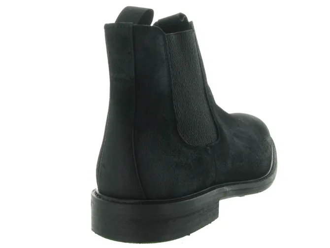 bottines et boots - Chelsea - homme - Cuir - Noir - Schmoove