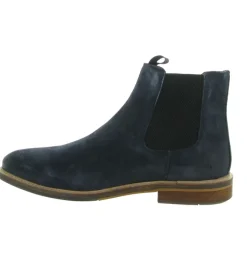 bottines et boots - Chelsea - homme - Cuir - Bleu Marine - Schmoove